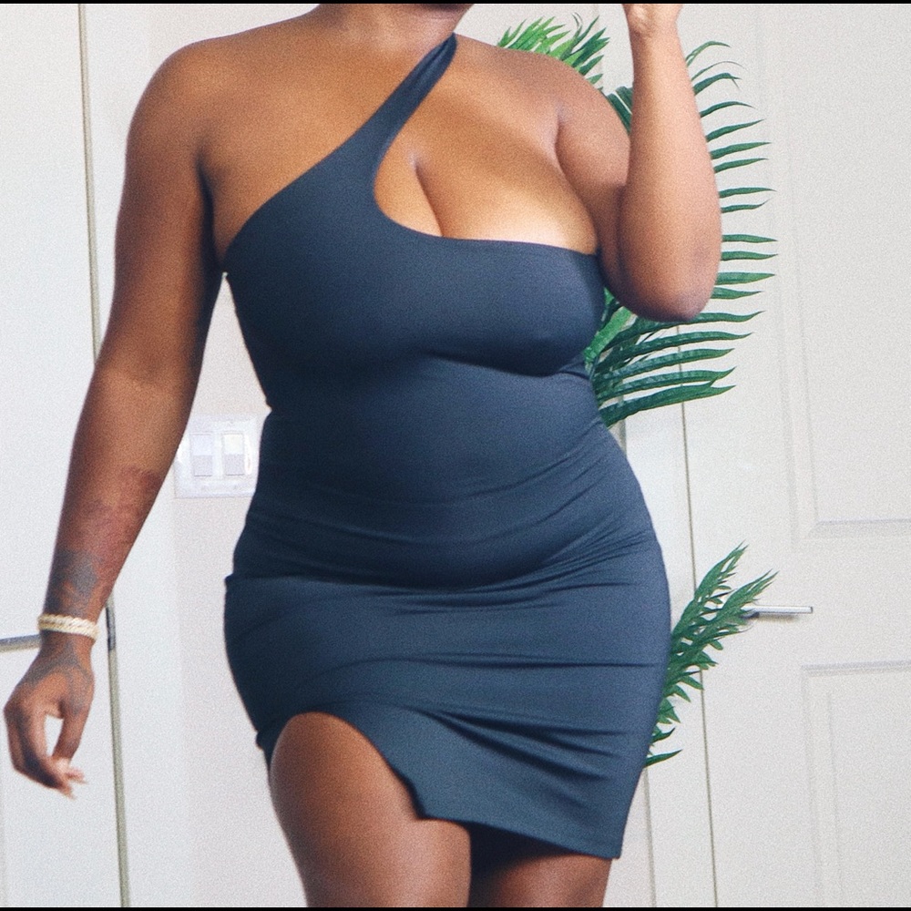 Black mini dress